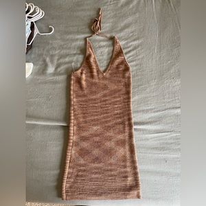 Halter knit dress
